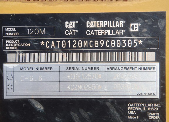 Cat 120M B9C00305