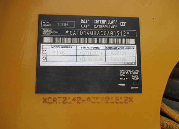Caterpillar 140H CCA1512
