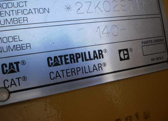 Caterpillar 140H 2ZK02971