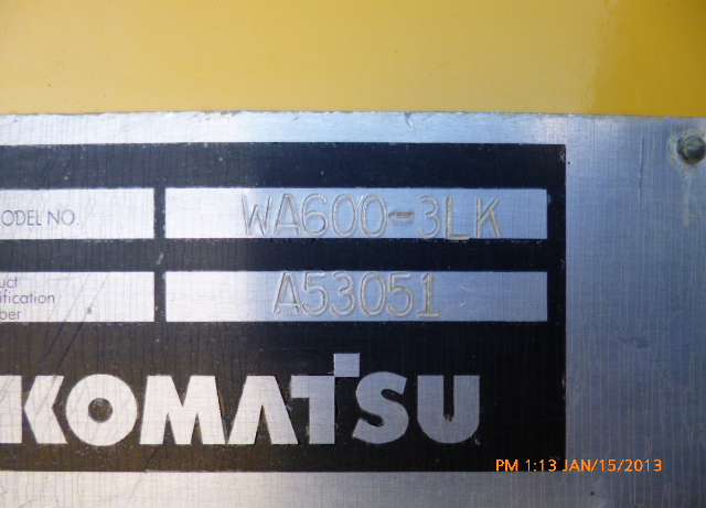 Komatsu WA600-3 A53051