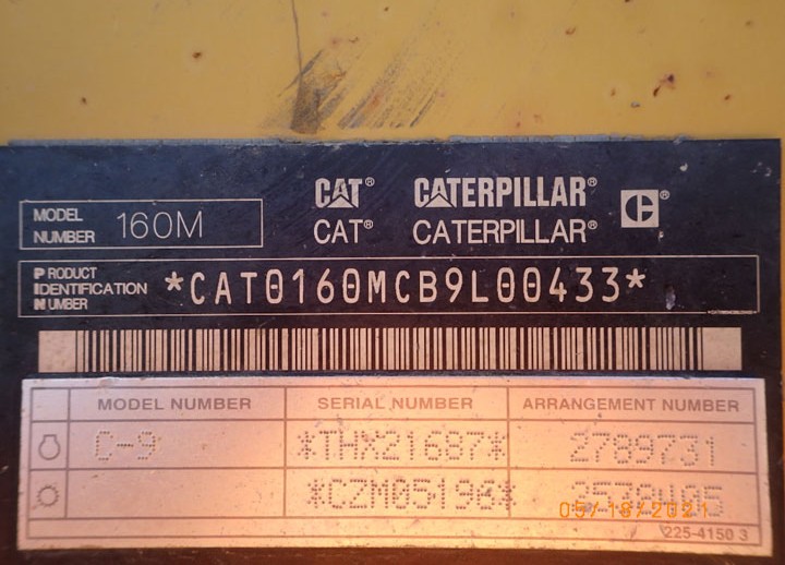 Caterpillar 160M B9L00433
