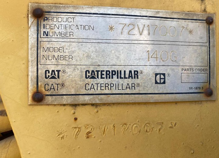 Caterpillar 140G 72V17007