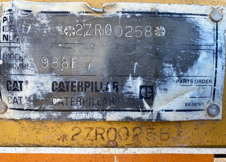 Caterpillar 988F-II 2ZR00258