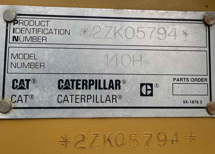 Caterpillar 140H 2ZK05794