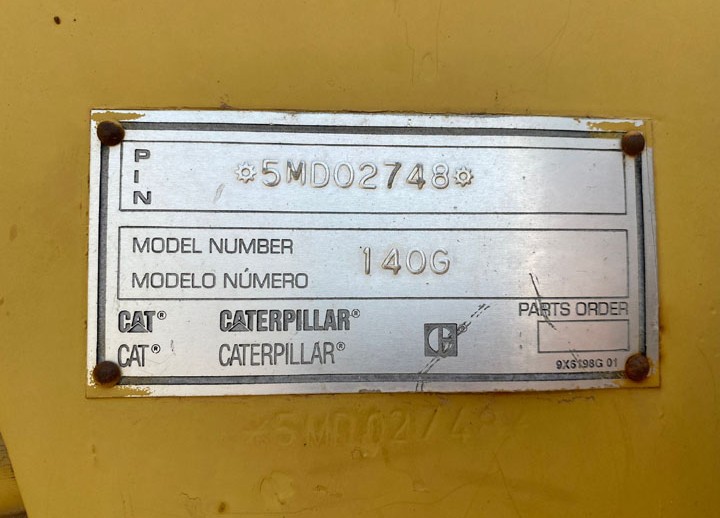 Caterpillar 140G 5MD02748