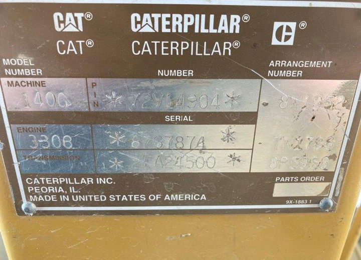 Caterpillar 140G 72V14904