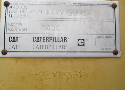 Caterpillar 140G 72V15331