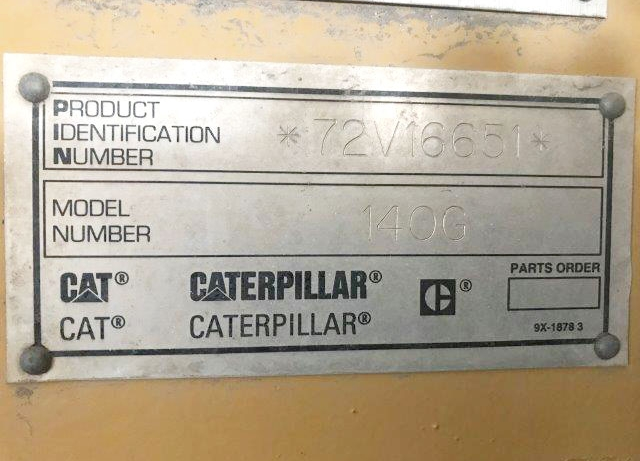 Caterpillar 140G 72V16651