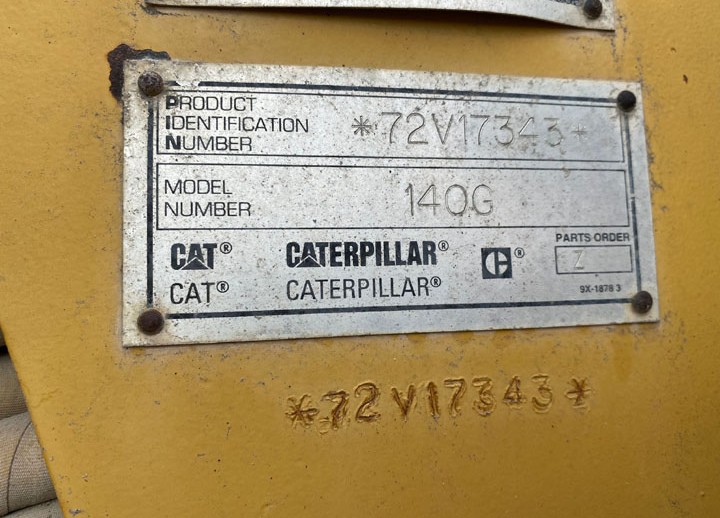 Caterpillar 140G 72V17343