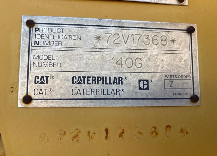 Caterpillar 140G 72V17368