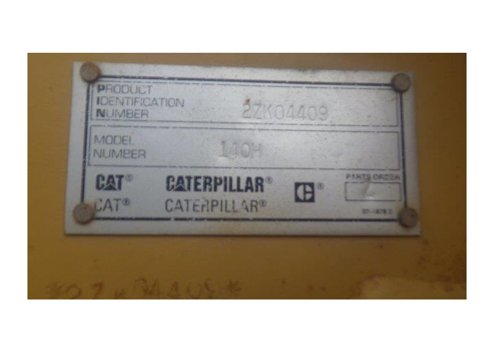 Caterpillar 140H 2ZK04409