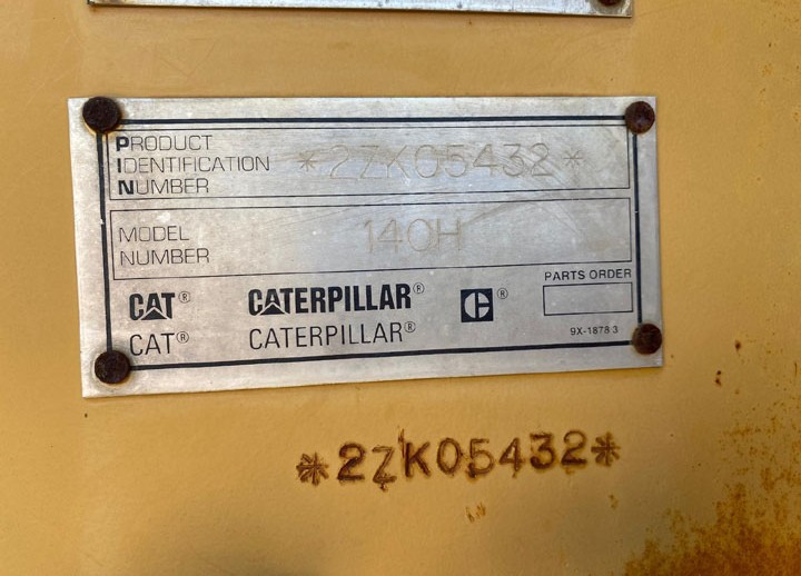 Caterpillar 140H 2ZK05432