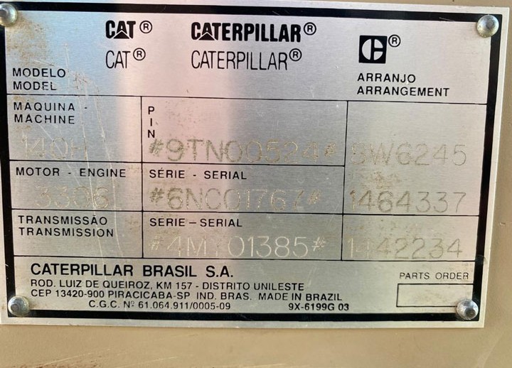 Caterpillar 140H 9TN00524