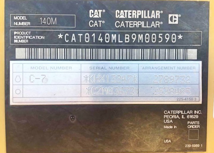 Caterpillar 140M B9M00590