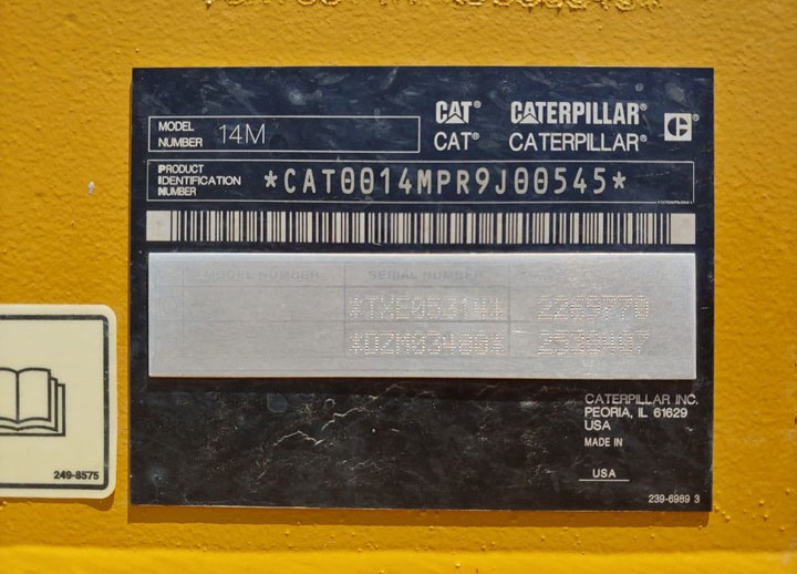 Caterpillar 14M 0R9J00545