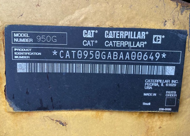 Caterpillar 950G 0BAA00649