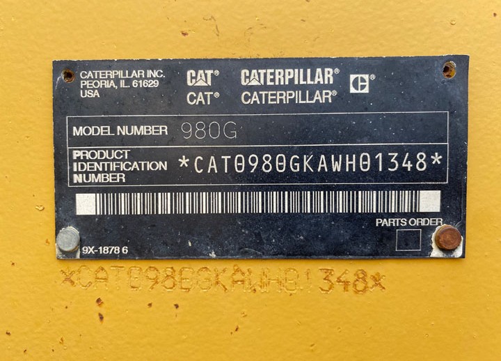 Caterpillar 980G-II AWH01348