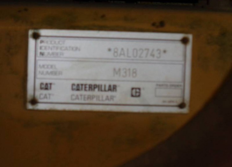 Caterpillar M318 8AL02743