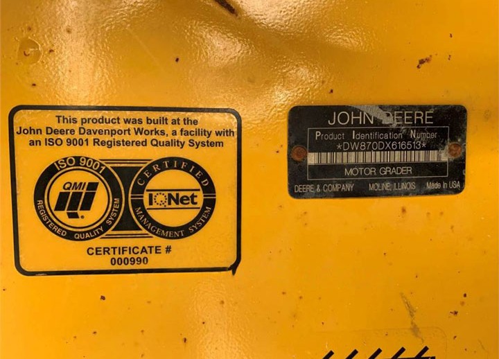 John Deere 870D X616513