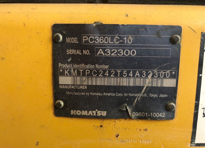 Komatsu PC360-10 A32300