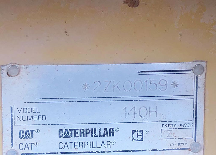 Caterpillar 140H 2ZK00159