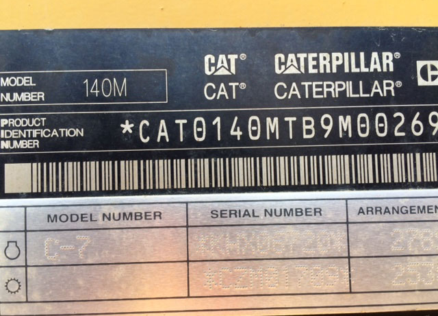 Cat 140M B9M00269