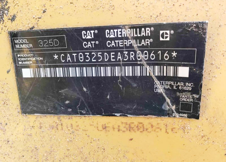 Caterpillar 325DL A3R00616